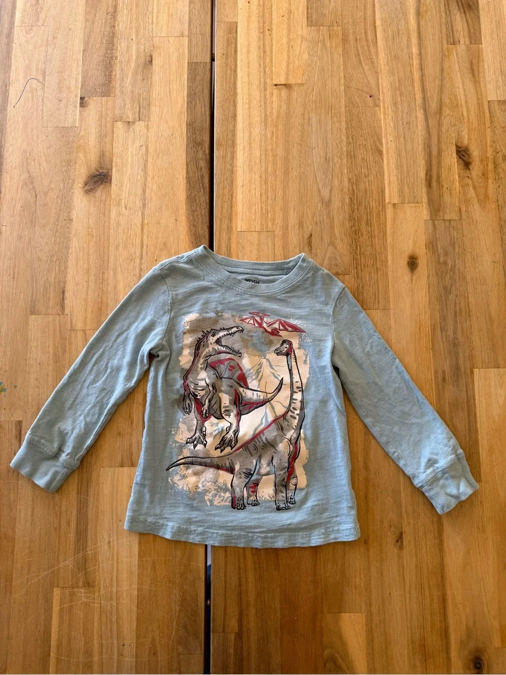 OshKosh B’gosh Dinosaur Long Sleeve Graphic Tee 3T Blue